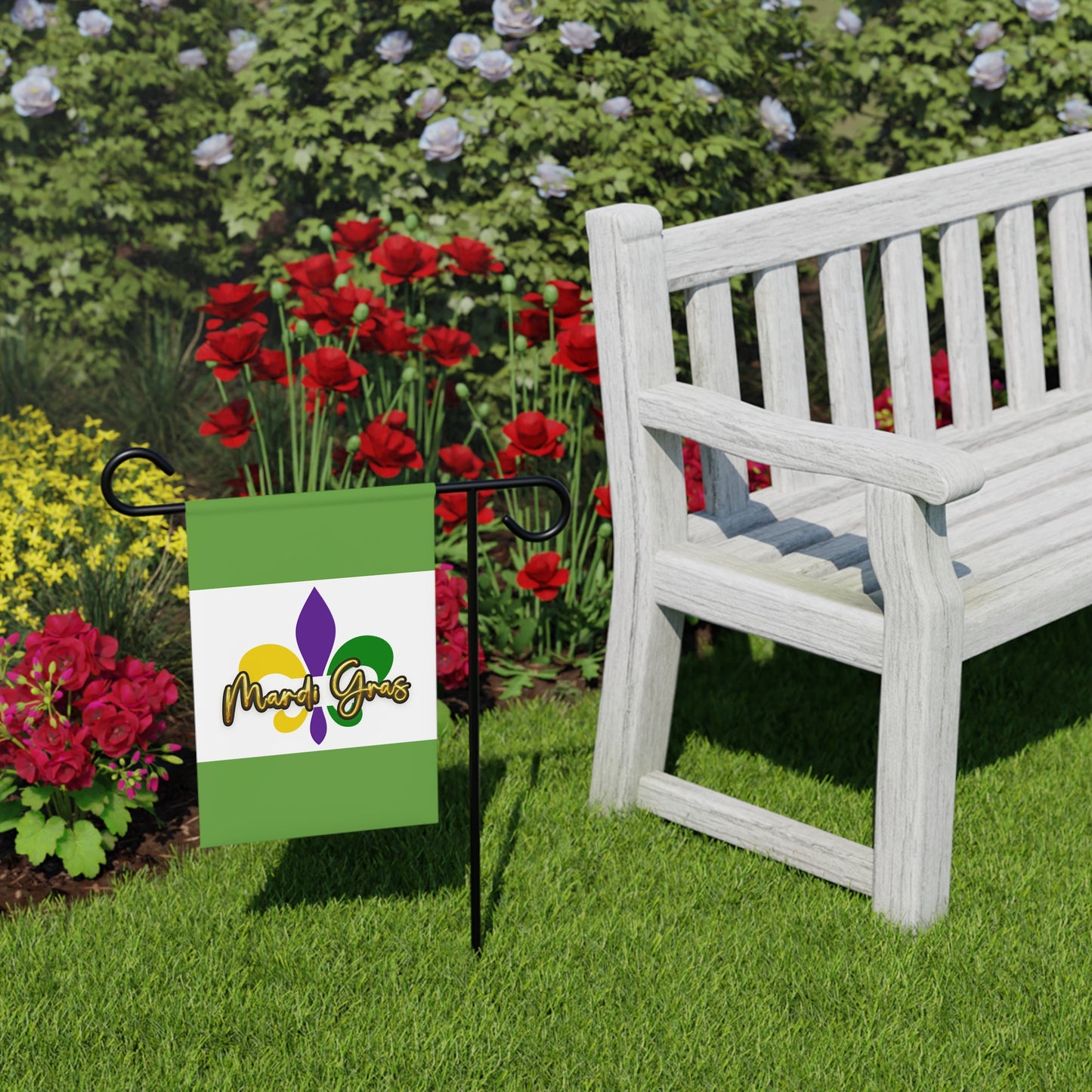 Mardi Gras Garden Banner